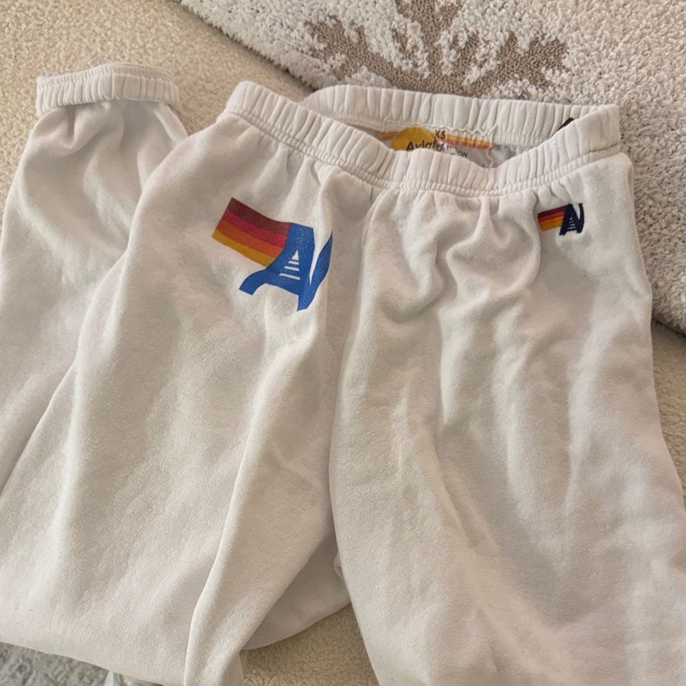 White Aviator Nation Sweatpants XS